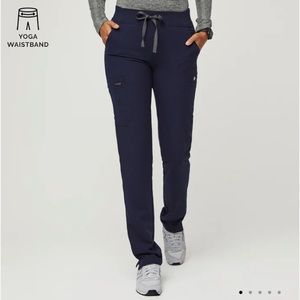 Figs Yola navy skinny scrub pants 2.0 size small